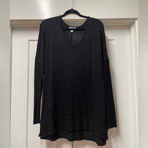 Time & Tru black long sleeve top